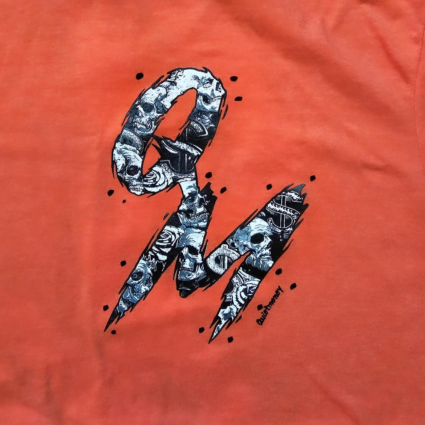 ORANGE QM DEAD PRESIDENTS TEE